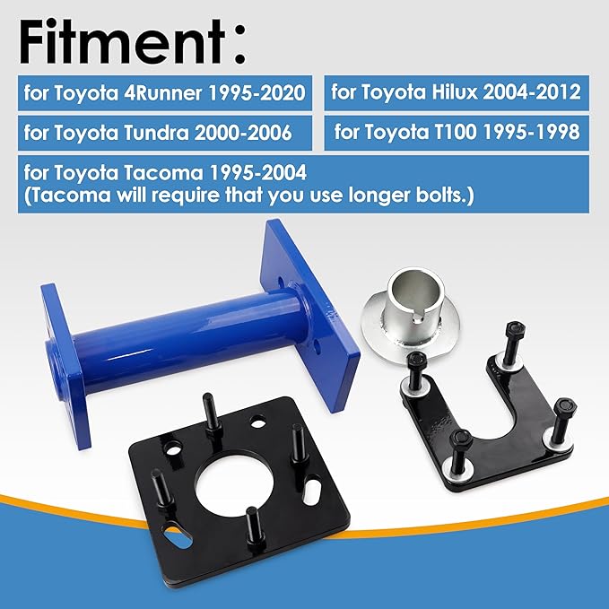 Rear Axle Bearing Puller & Installer Tool Kit w/ABS Tone Ring for Pick-up Trucks & 4Runner 1995-2020 (Blue)