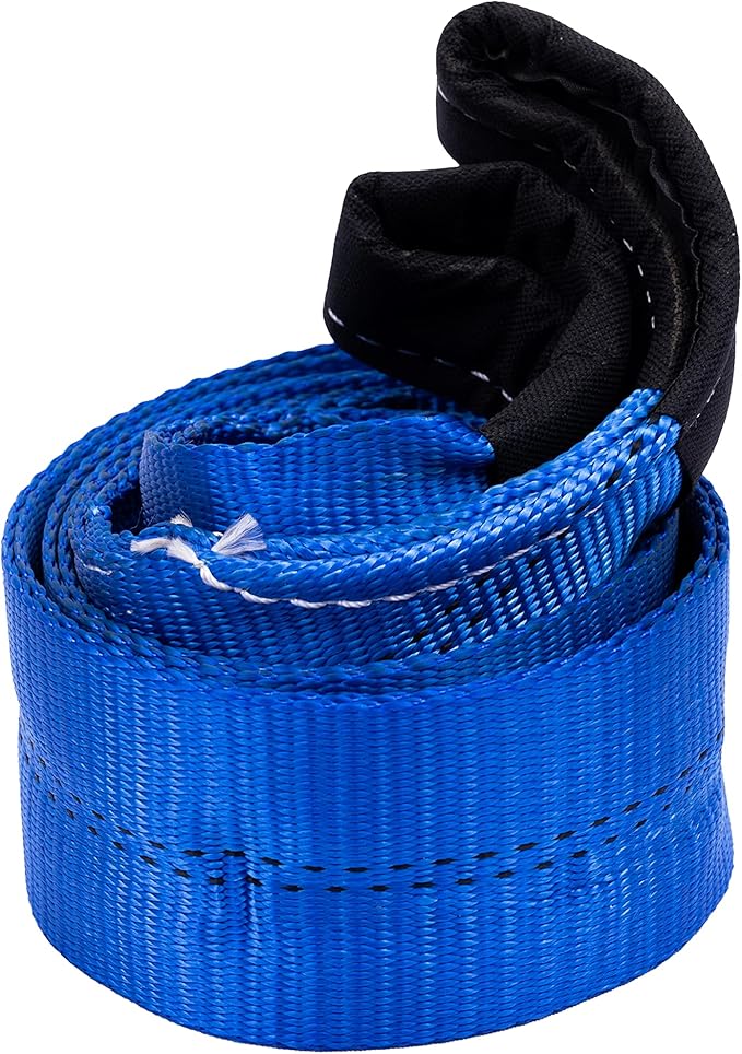 HFS(R) Blue Tree Saver, Winch Strap, Tow Strap 30,000 Pound Capacity(3X20FT)