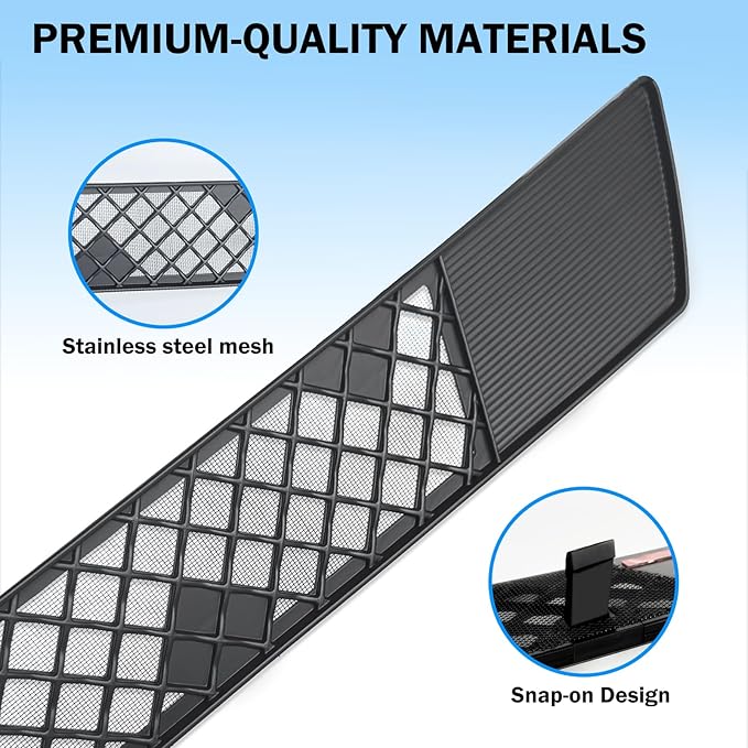 For Tesla Model X 2025 2024 Front Grill Mesh Insert, Grille Grid Inserts Air Inlet Vent Grille Cover Guard Replacement with Insect Protection Accessories for Model X 2025 2024 2023 2022