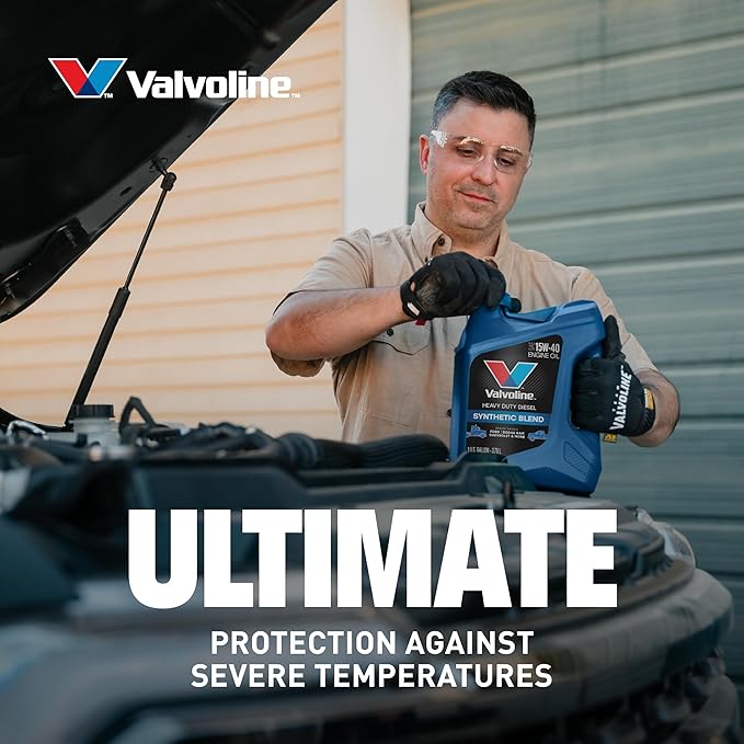 Valvoline Heavy Duty Synthetic Blend 15W-40 Diesel Engine Oil 2.5 GA, Case of 2