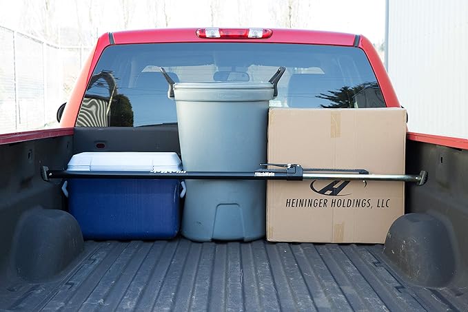 HitchMate Cargo Stabilizer Bar Full Size 59" to 73" with StabiLoad Divider Bar and Cargo Net