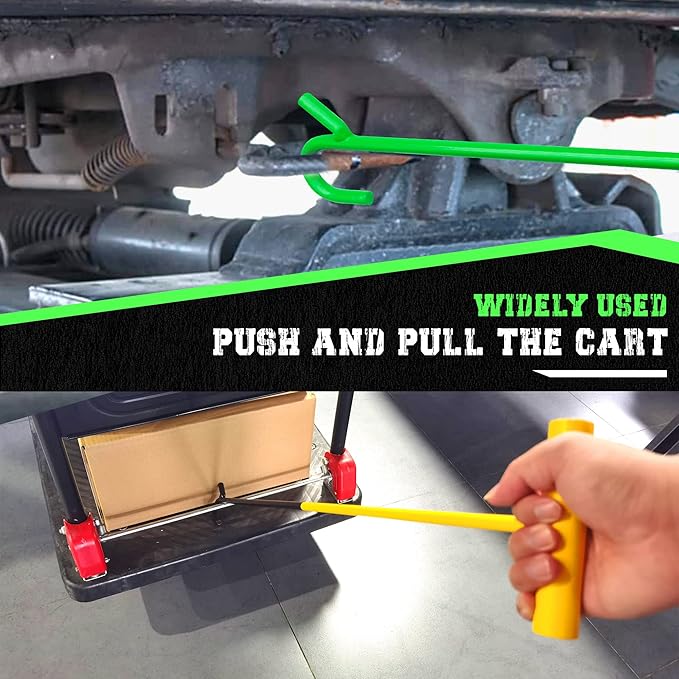 5th Wheel Pin Puller, 32" Solid Steel Chrome Plated 5th Wheel Puller Hook, Heavy Duty 5th Wheel Puller w/Hook, 1 Pack