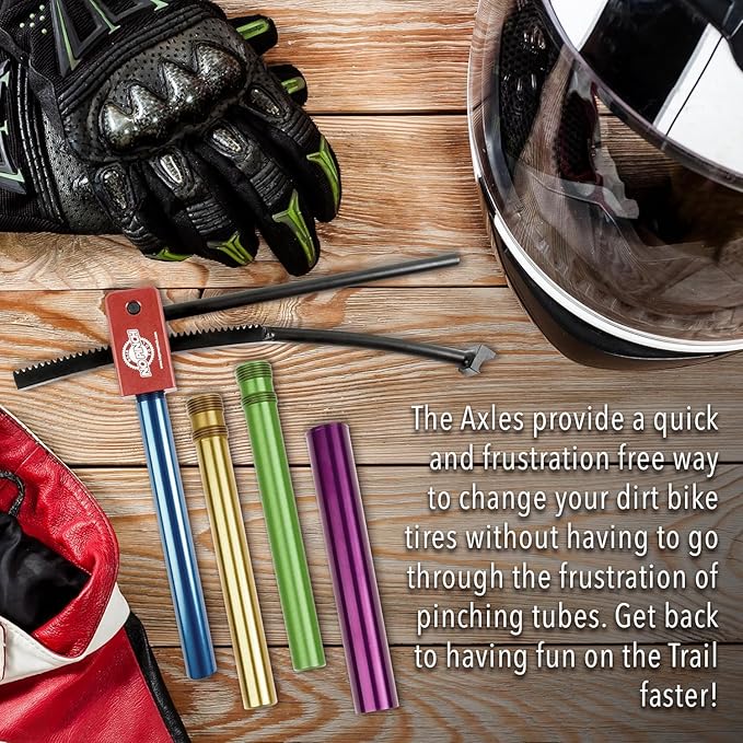 BAJA NO PINCH Kit 17mm Axle Shaft Accessory, Fits 17-19mm Axles, Mounts Tires Quickly Without Pinching Tubes for Wheel Dirt Bike Motorcycle Changing Tool - Tire Repair Kit, Motocross and Enduro.