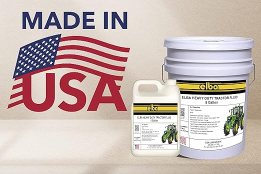 Elba Heavy Duty Tractor Hydraulic Fluid | Hydraulic Oil & Transmission Fluid | J20C Equivalent | (1 Gallon)