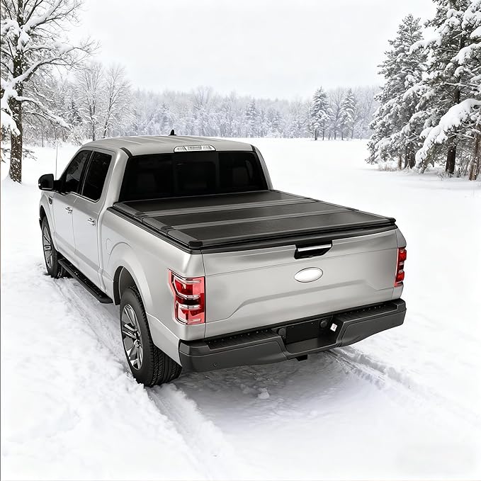 FRP Hard Tri-Fold Tonneau Cover Truck Bed for 2015-2025 Ford F-150 5.5FT/67.1inch