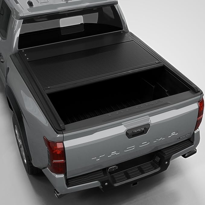 Aluminum Retractable Tonneau Cover Fits 2016-2023 Toyota Tacoma w/OE Track System 6'2" Bed (74")