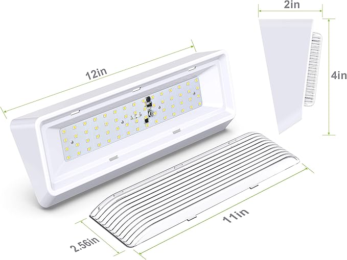 Leisure LED 2 Pack RV Exterior Porch Utility Light XL 12v 650 Lumen Lighting Fixture. Replacement Lighting for RVs, Trailers, Campers, 5th Wheels White Base Clear Lens (White, 2-Pack)
