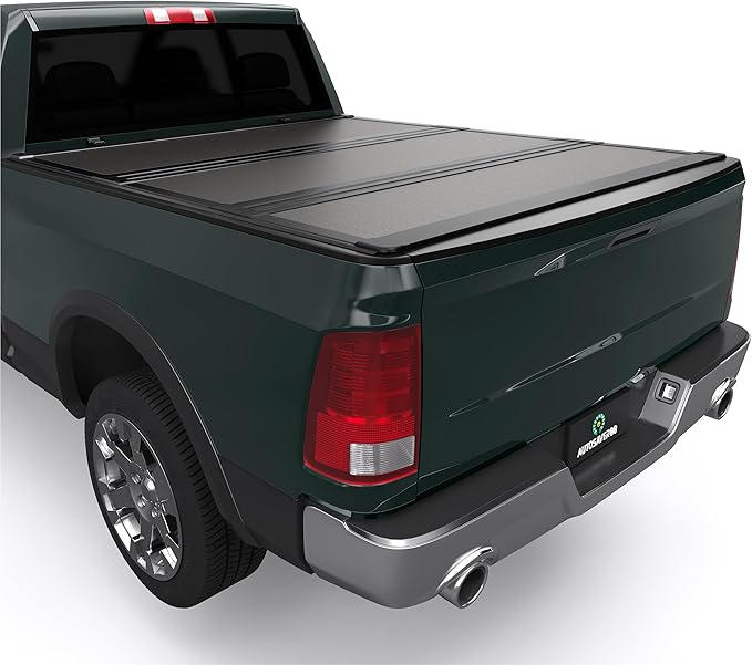 AUTOSAVER88 Low-Profile Hard Tri Fold Truck Bed Tonneau Cover Fit for Ram 1500 New Body Style 2019-2026 with 5.7ft Bed Without Rambox