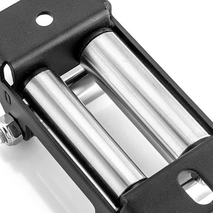 WeiSen 4 7/8" (124 MM) 4-Way Winch Roller Fairlead Bolt Centers fit 2000-3500 LBs ATV/UTV Winch