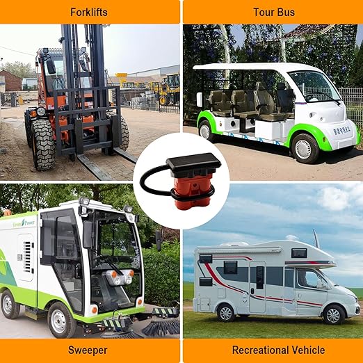 2 Pack 175AMP Battery Quick Connect Disconnect Kit - 1/0 AWG Wire Harness Plug Set for Winch, RV, Truck, Car, ATV, Motor - Heavy Duty Power Connector with Cables (Red)