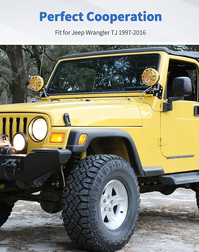 7Pcs Front Grille Inserts Guard for Jeep Wrangler TJ 1997-2006 Black Front Grille Mesh Cover Guard Clip-in Trim Cover, Black