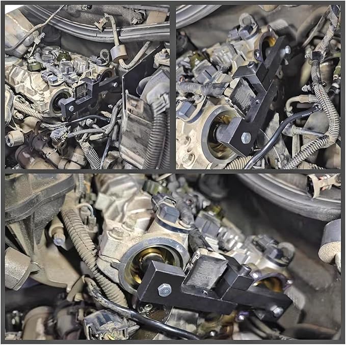 Camshaft & Crankshaft Timing Locking Tool Kit, Compatible with Volvo S40 S60 XC90 V70 S80 2.0 2.3 2.4 2.5 2.8 2.9T, 4 5 6 Cylinder Engine, Replace 9995452 9995451, with Case & Gloves