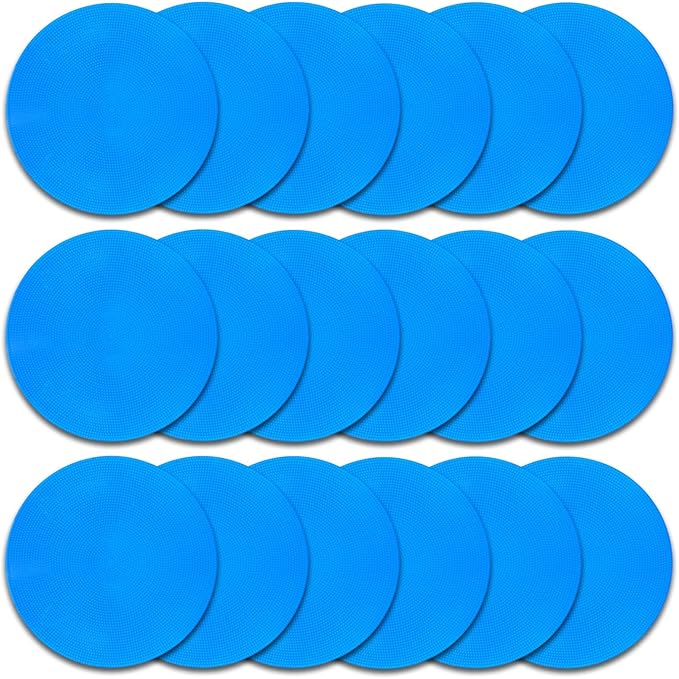 Spot Markers Rubber Floor Dots 9inch Non Slip Agility Dots Flat Cones for Kids Sports Soccer Basketball Training, Social Distancing, Preschool Kindergarten Classroom