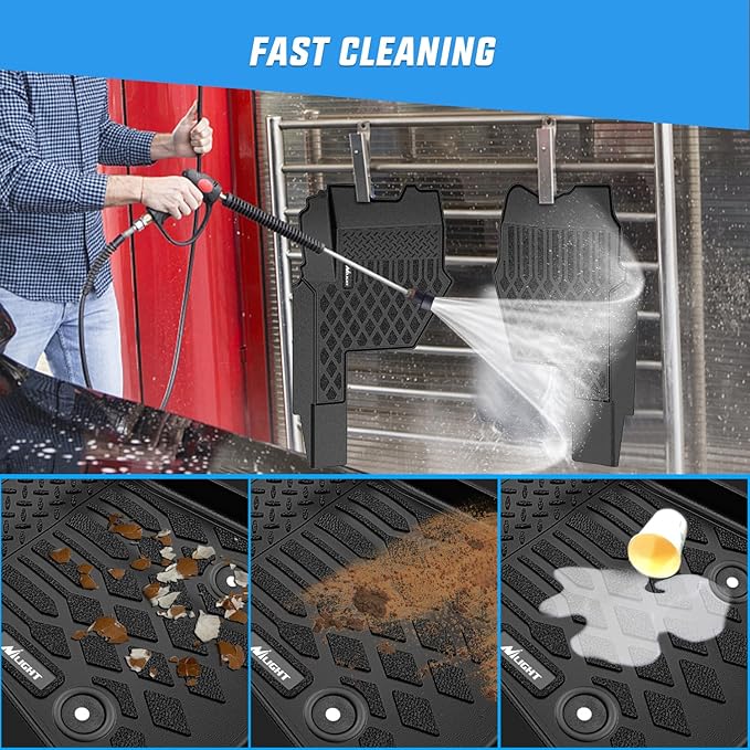 Nilight TPE Floor Mats for Mack Anthem 2018 2019 2020 2021 2022 2023 2024 2025 All Weather Custom Fit Heavy Duty Floor Liners