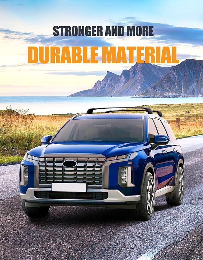 KINGGERI Lockable 260lbs Roof Rack Cross Bars Compatible with Hyundai Palisade 2019-2025 SE SEL XRT Limited Calligraphy, Heavy Duty Anti-Theft Aluminum Rails Crossbars Cargo Carrier Bag