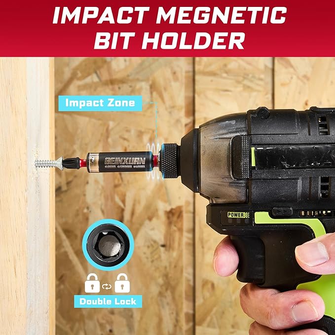 44Pcs Tools Set Packaged Impact Screwdriver Bits,Ratchet Wrench, Socket Driver, Sockets, Step Drill, 1/4”Socket Adapter and Impact Bit Holder with Tool Box Storage for Home Repairs, DIY