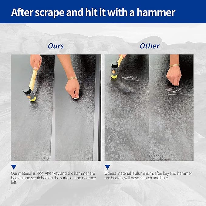 Lyon Cover 6.9ft / 82" Hard Tri-Fold Truck Bed Cover Compatible with 2022-2026 Chevy Silverado/GMC Sierra 2500 HD 3500 HD New Body Style Tonneau Cover