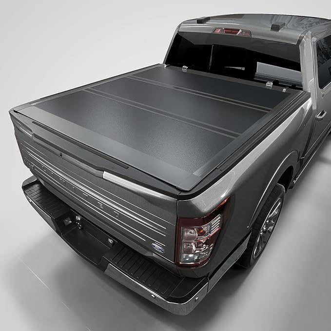 Tutel Low Profile Hard Shell Folding Truck Bed Tonneau Cover|Fits 2015-2026 Ford F-150 6.5' Bed (78") - TTLTMLPT017