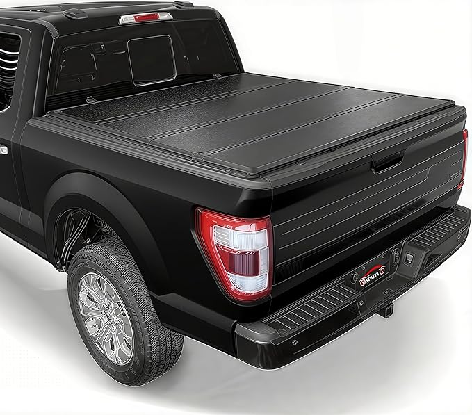 Hard Quad-Fold Tonneau Cover Truck Bed Fits 2015-2026 Ford F-150 Styleside (Not for Flareside) 6.5FT Bed