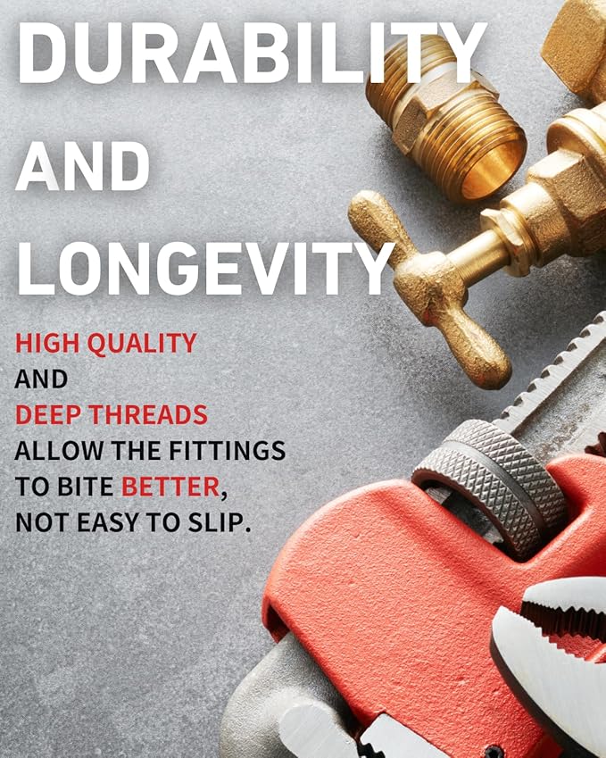 1 Inch x 1 Inch NPT Brass Hex Nipple Male Pipe Adapter, Thread outer diameter 1.25 inch, (1 Piece)