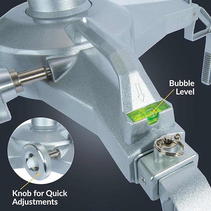 Wheel Alignment Tool Tire Clamp with Magnetic Adapter Plate - Front End Alignment Tool - Alignment Wheel Clamp - Wheel Clamp Alignment with Tire Attachment -Compatible with 18.5" to 43.3" Tires