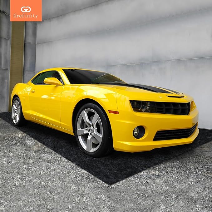 8.2’x 22' Garage Floor Mat & Oil Spill Mat, Heavy Duty Under Car Mat for Garage & Driveway, Protects Against Oil, Chemicals & Stains with TPE Anti-Leak Backing, Reusable & Washable