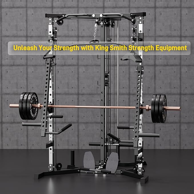 7FT Olympic Barbell, 1500LB Capacity Weight Bar with Knurled Grip, Fits 2” Plates, Straight Bar for Powerlifting, Weightlifting & Bench Press