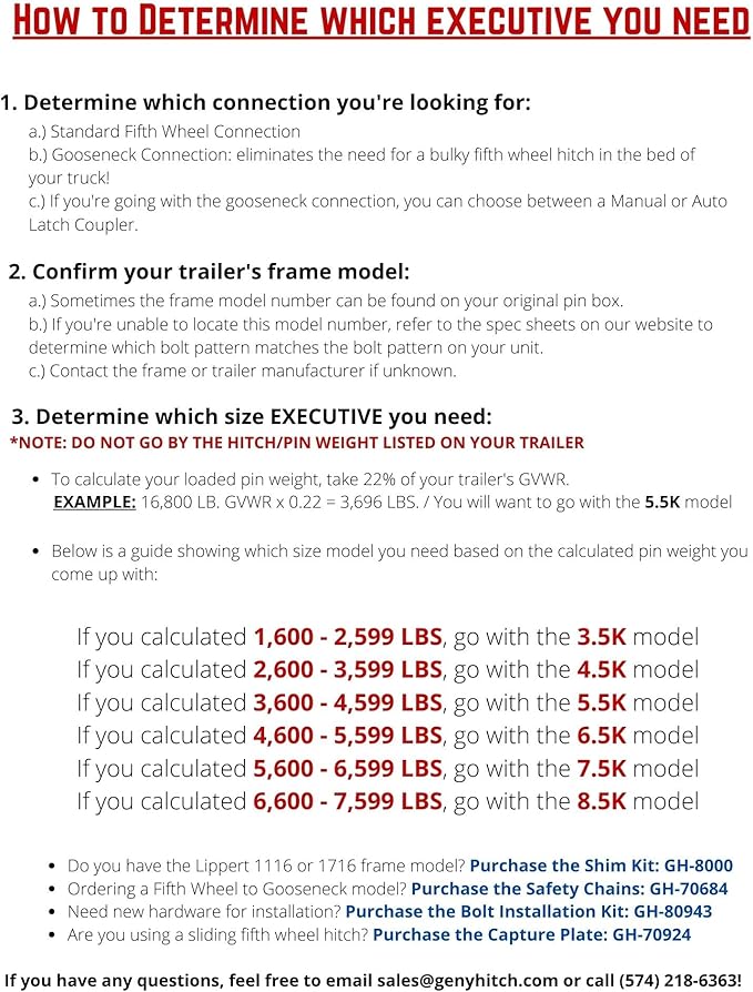 GEN-Y Hitch Fifth Wheel to Gooseneck SnapLatch Coupler - 1,500 LBS - 4,500 LBS Pin Weight Range - 30K LBS Towing Capacity - Compatable with 2 5/16" Gooseneck Ball - Silver