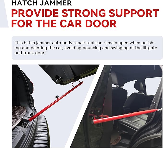 1 Pcs Hatch Jammer Auto Body Repair Tools Retractable Support Rod Holder 17100 Replacement Car Trunk Lift Gate Support for Automotive Paint Polishing Door Fixing