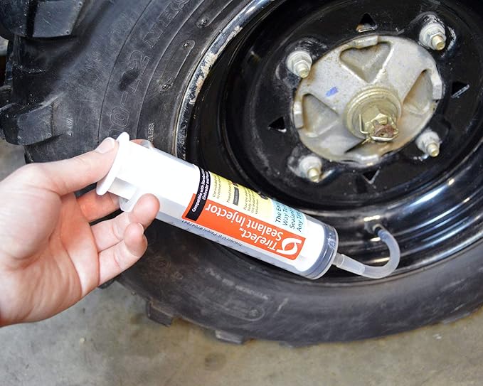 TireJect Off-Road Tubeless Tire Sealant Kit: Fix a Flat Tire & Prevent Flat Tires, Seal Punctures Leaks Dry Rot Thorns Nails Screws, tire Repair Slime, Puncture tire Sealer (40oz, 4-Tire Value Pack)
