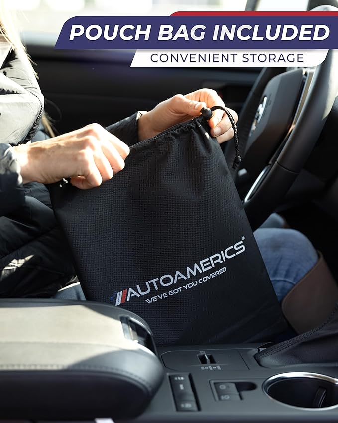 AUTOAMERICS Windshield Snow Cover - Windshield Cover for Ice and Snow - Waterproof Shield Window Protector for Car Truck SUV