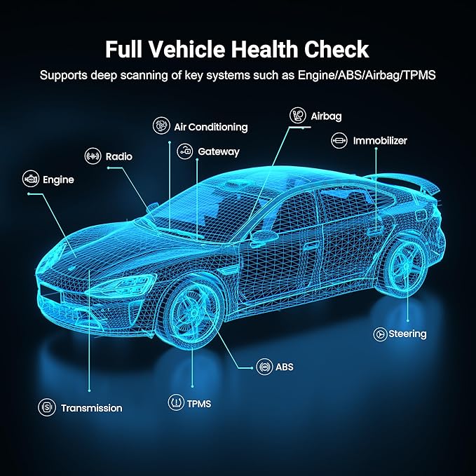 GOOLOO DEEPSCAN DS100 OBD2 Scanner Bluetooth，All System Diagnostic Tool Car Code Reader for iOS & Android, 6+ Reset Functions, Repair Guides, Check Engine, Wireless OBD-II Scan Tool on Vehicles 1996+