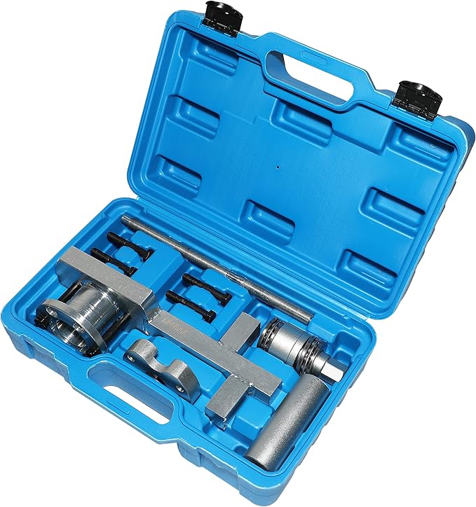 DPTOOL Crankshaft Pulley Removal Install Tool Crankshaft Damper Remover Puller Compatible with Jaguar Land Rover 3.0 V6, 5.0 V8 303-1437 303-1438 303-1439 303-1440 303-1441