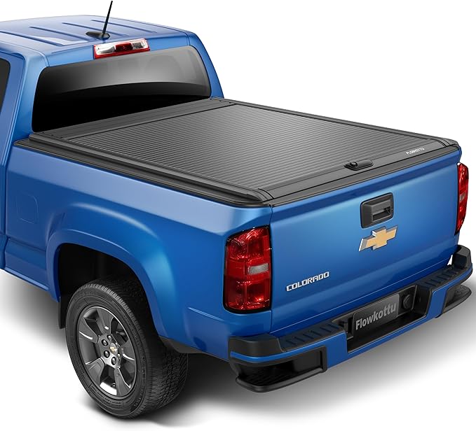 Retractable Hard Tonneau Cover Fits Chevy Colorado & GMC Canyon 2015-2022 6 Ft Truck Bed (2015-2022, 6 FT)