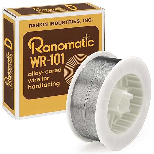 Rankin Ranomatic R-101 Hardfacing Wire, General Purpose Welding Wire, Extreme Abrasion Resistance, Alloy-Cored Wire, Welding Equipment, 0.045" x 25 lb Spool
