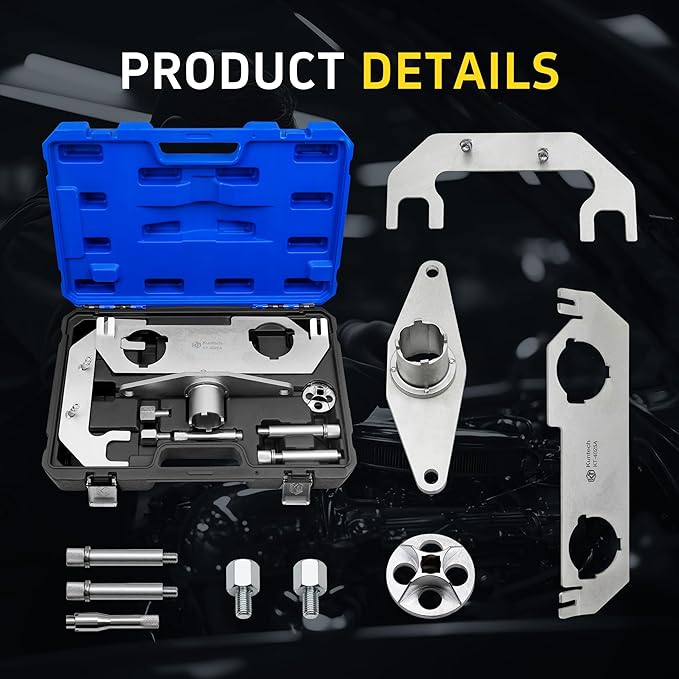 Engine Camshaft Timing Locking Tool kit Compatible with Land Rover Discovery Sport Evoque 2.0T Jaguar F pace XE XF Petrol Engine, JLR-303-1636 JLR-303-1635 JLR-303-1630 JLR-303-1656