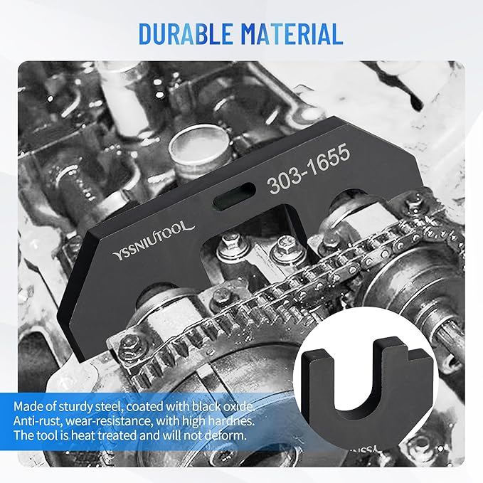 303-1655 7-Piece Camshaft Holding Alignment Timing Tool, Compatible with Ford 3.5L EcoBoost Upgraded GT F-150 Expedition Lincoln Navigator, with Cylinder Head Screw Removal Socket