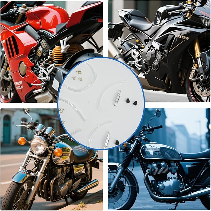 2 Pack Brake Bleeder Hose, One Way Check Valve Tube, Aluminum Body, Flexible Clear Tube, Bleeding Tool Kit Universal for Motorcycle Car