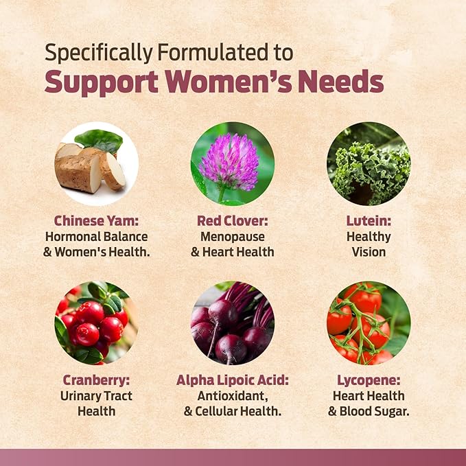 ForestLeaf Daily Vitamin Multivitamin for Women, Multi-Vitamin for Women - Womens Multivitamins & Multiminerals Supplement | All Essential Vitamins Needed for Health & Energy | 60 Veg Caps