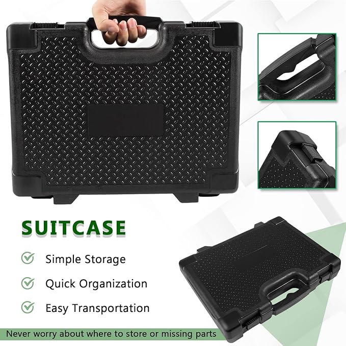 Bonbo 10803 Heavy-Duty Yoke Puller Kit Semi Truck Yoke Remover Tool Kit, Use for Commercial Trucks, Works for Class 6-8 Trucks and Equipment 29PCS, Use with 1 inch Impact Tool