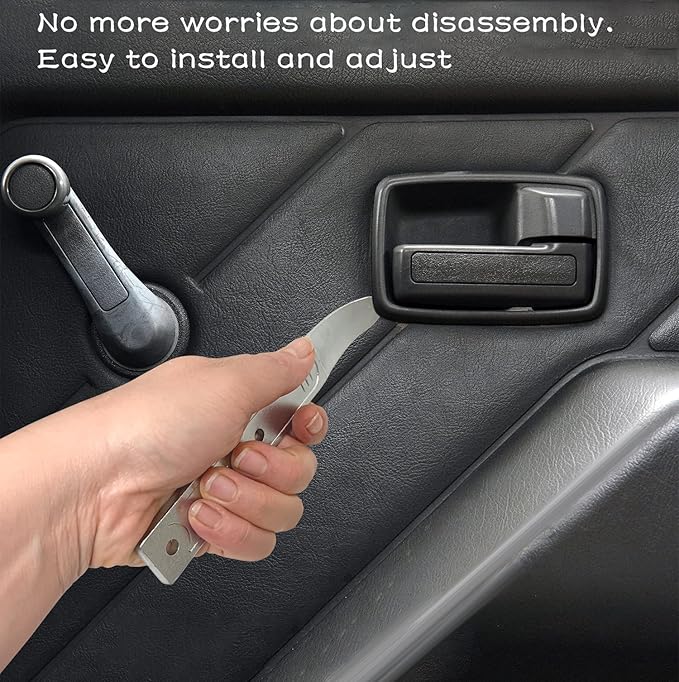 HZMM 4140 Pry Tool, Mini Pry Bar Trim Removal Tool, Automotive Panel Removal Tool Kit for Interior Door & Car Trim, Pocket Pry Bar for Auto Trim, Metal Pry Tool for Door Panel & Window Screen Removal