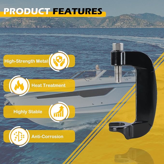 Kefly Propeller C Clamp Puller Compatible with Ski & Wakeboard & Surf Propellers, for 3/4" to 1-1/8" Shaft