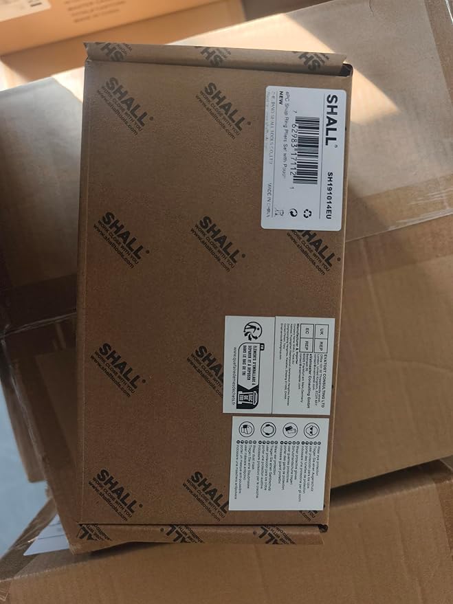 SHALL 4PCS Snap Ring Pliers Set, 7-Inch Internal External Circlip Pliers, Straight Bent C-clip Pliers Lock Ring Pliers, 5/64" Tip, Heavy Duty Reverse Pliers for Ring Remover Retaining w/Portable Pouch