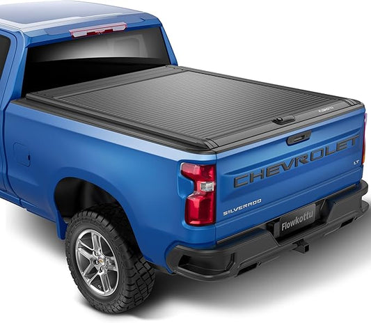 Retractable Hard Tonneau Cover Fits Chevy Silverado & GMC Sierra 1500 2019-2025 6.8 Ft (79.4'') Truck Bed | No Fit Carbon Pro Bed (2019-2025 1500, 6.8 FT)