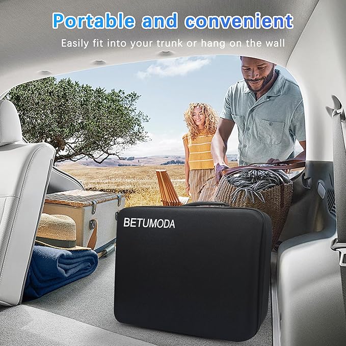 Portable Level 1&2 EV Charger, 32 Amp, Portable Charger for Home and J1772, 25ft Cable, 240V, Charging Stations with LED Display, NEMA14-50 Plug, Current Adjustable.(Tesla Need Adapter)