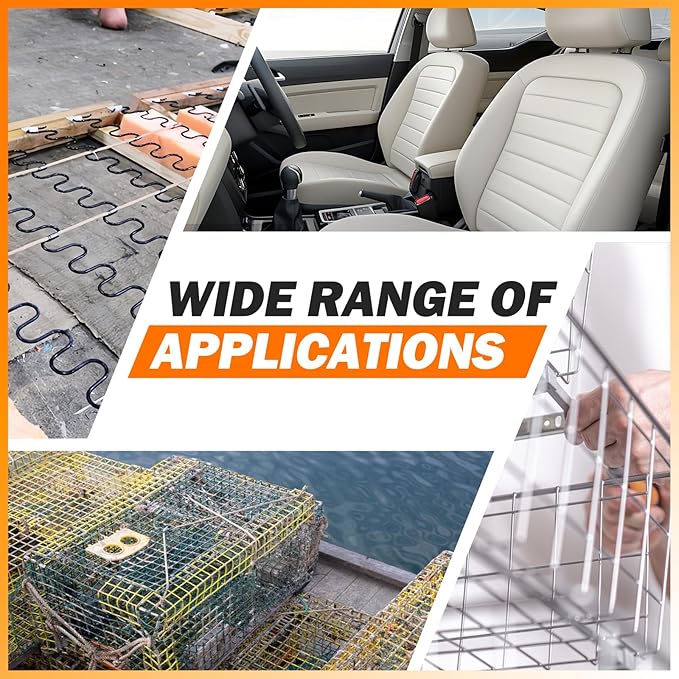 M66K Pneumatic Clinching Clipper, Air Power Clinching Tool Hartco Clipper Vertex Fastening Clipper, Industrial Clip Tool for Spring Mattress, Car Seat