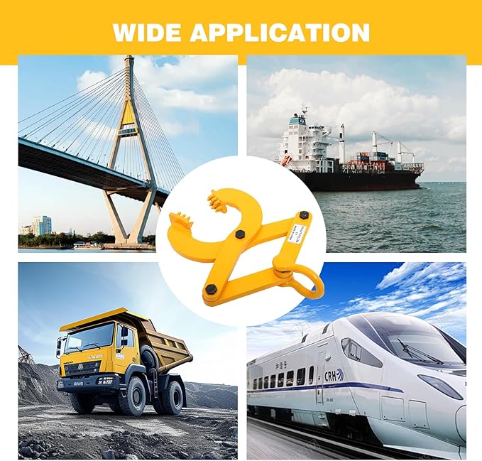 Pallet Puller,1T/2205 LBS Capacity Pallet Jack Puller,Heavy Duty Single Scissor Clamp for Forklift Chain,Pulling Pallets,5 Inch Jaw Opening