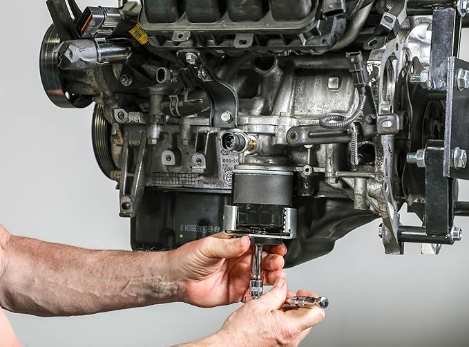 ARES 56028 - Universal Oil Filter Wrench - 3/8-Inch Drive - Removes 2.5 to 3.25-inch Diameter Spin-On Style Oil Filters