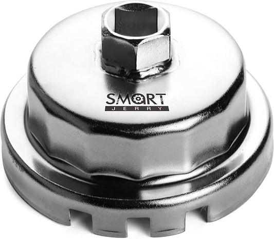 SMART JERRY - Oil Filter Wrench Compatible with Toyota Lexus & Scion with Toyota's Cartridge Style Oil Filter System | Tacoma Oil filter Wrench | 64mm 14 Flutes Design