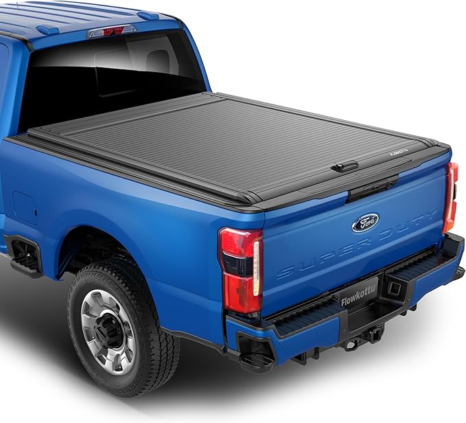 Retractable Hard Tonneau Cover Fits 2017-2025 Ford F-250/350 6' 10" Super Duty Truck Bed (81.9")